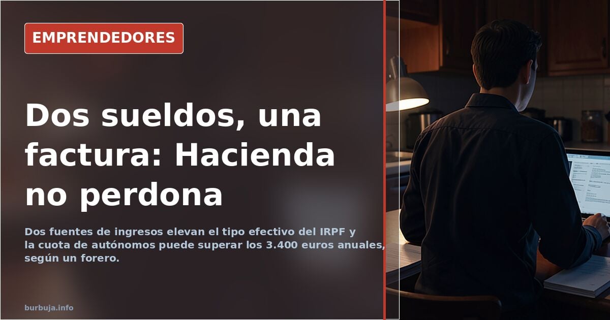 Calculadora y documentos de la declaración de la renta junto a una nómina y facturas de autónomo