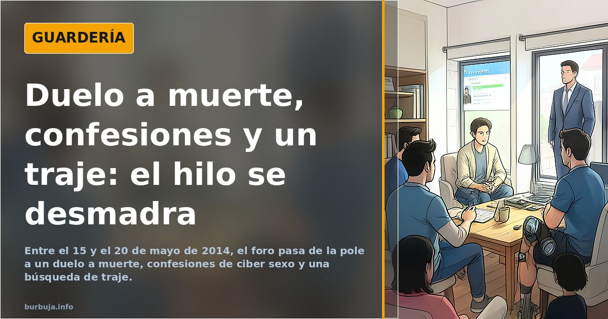 Duelo a muerte, confesiones y un traje: el hilo se desmadra