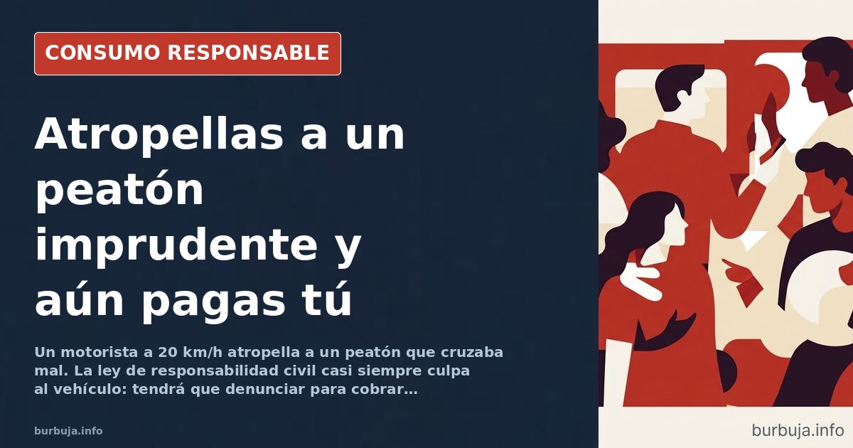 Hitting a careless pedestrian in Spain: the driver is almost always liable