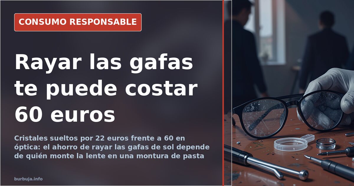 Replacing sunglasses lenses: €22 versus €60