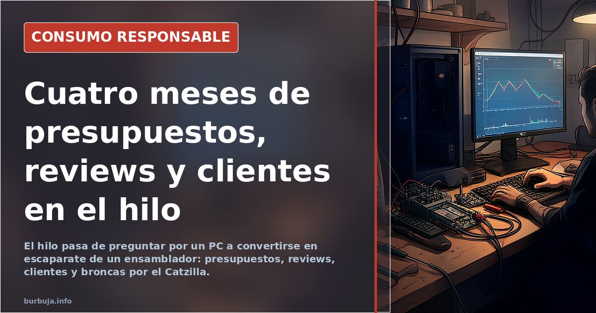 Cuatro meses de presupuestos, reviews y clientes en el hilo
