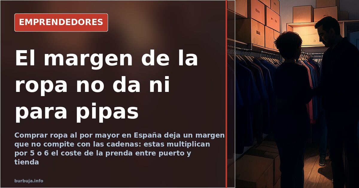 Opening a clothing store: a margin too thin to survive on