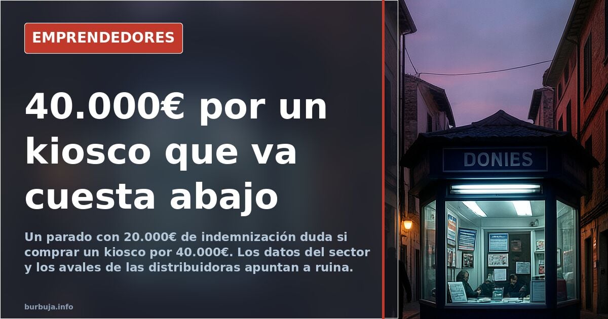 Newsstand for sale in Spain: €40,000 for a business in free fall