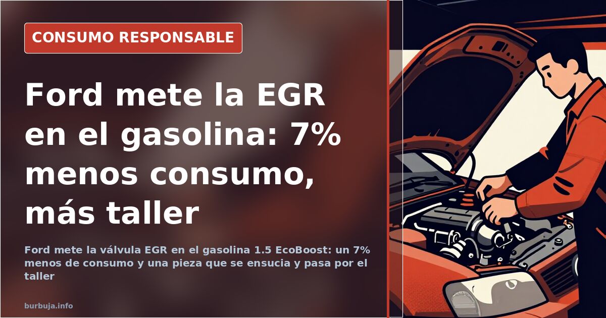 Motores Ford EcoBoost de gasolina con la válvula EGR refrigerada acoplada al colector de admisión