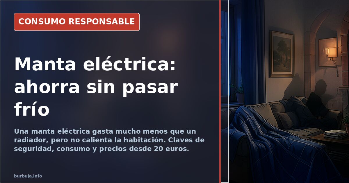Manta eléctrica: el truco para pagar menos calefacción