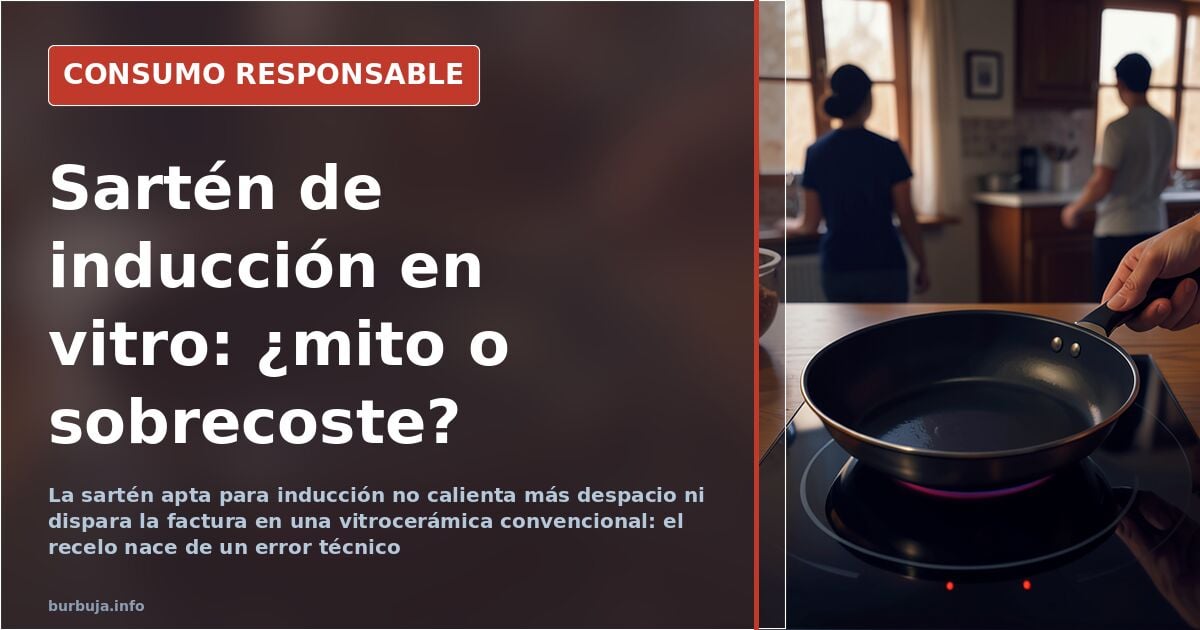 Induction pan on a ceramic hob: slower and costlier? Not really