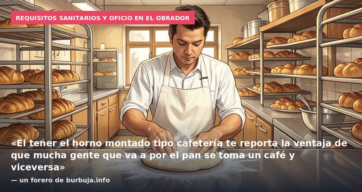 Requisitos sanitarios y oficio en el obrador: «El tener el horno montado tipo cafetería te reporta la ventaja de que mucha gente que va a por el pan se toma un café y viceversa» — un forero de burbuja.info