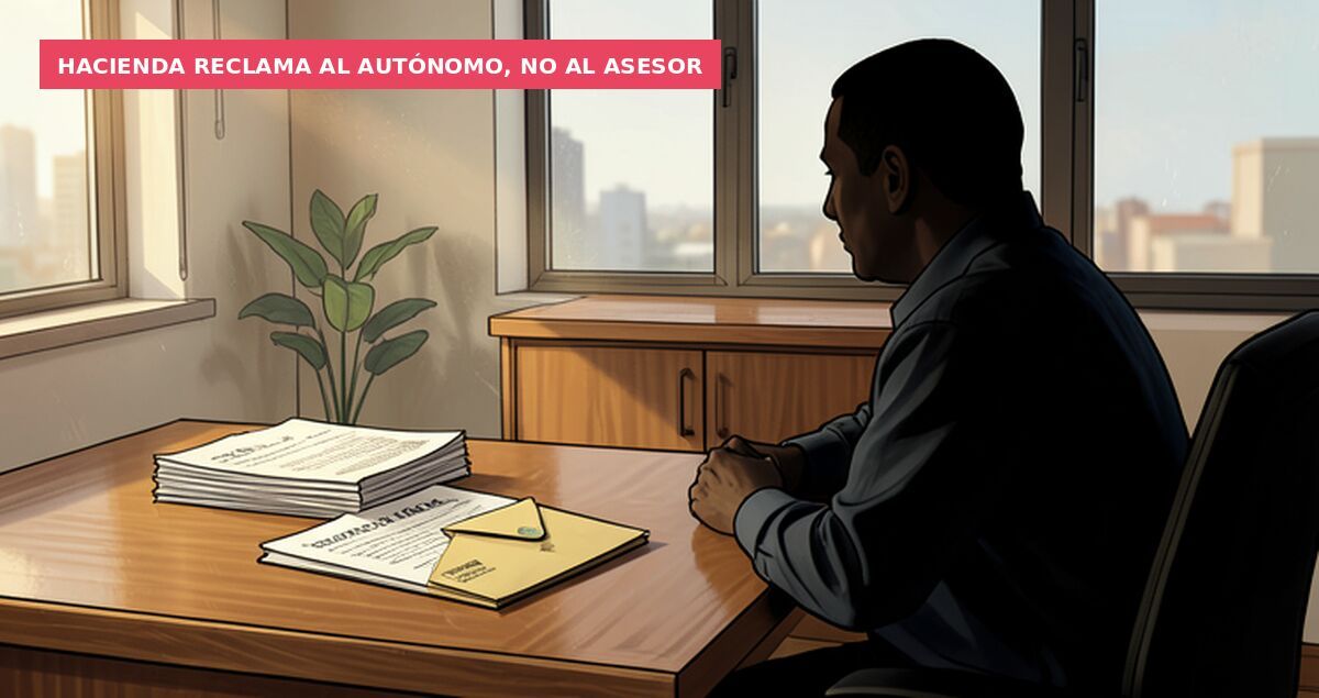 Hacienda reclama al autónomo, no al asesor