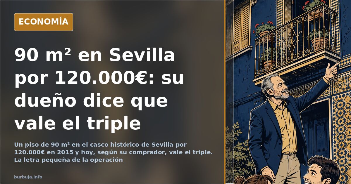 Bloque antiguo de viviendas en el casco histórico de Sevilla al que se añadió un ascensor