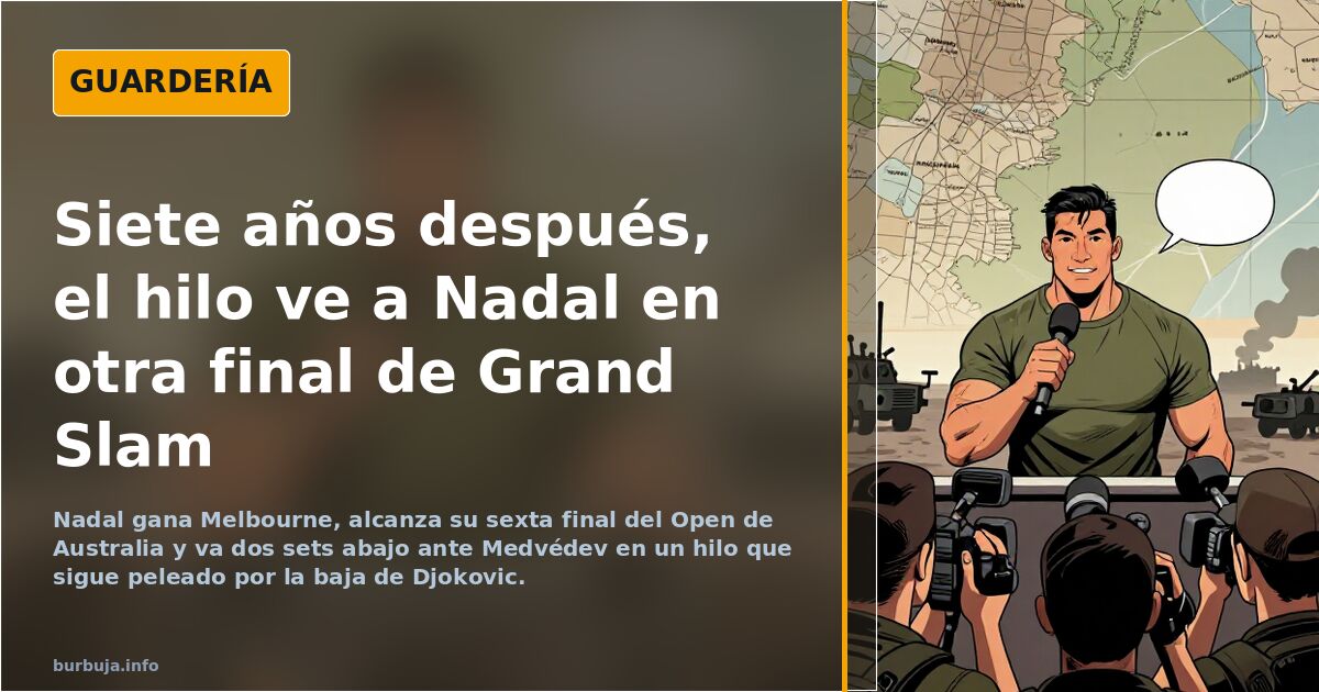 Siete años después, el hilo ve a Nadal en otra final de Grand Slam