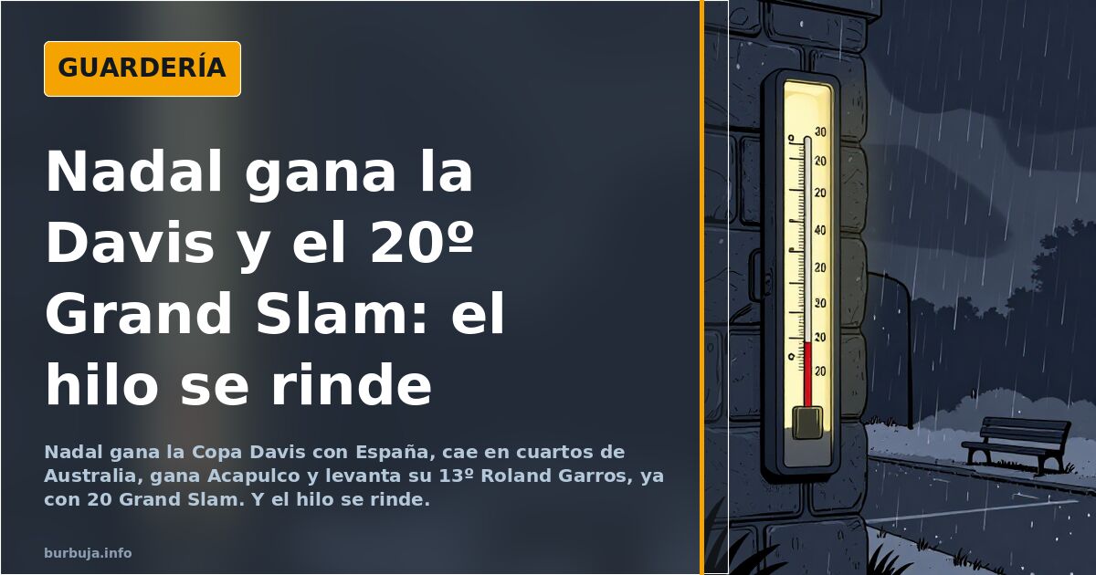 Nadal gana la Davis y el 20º Grand Slam: el hilo se rinde