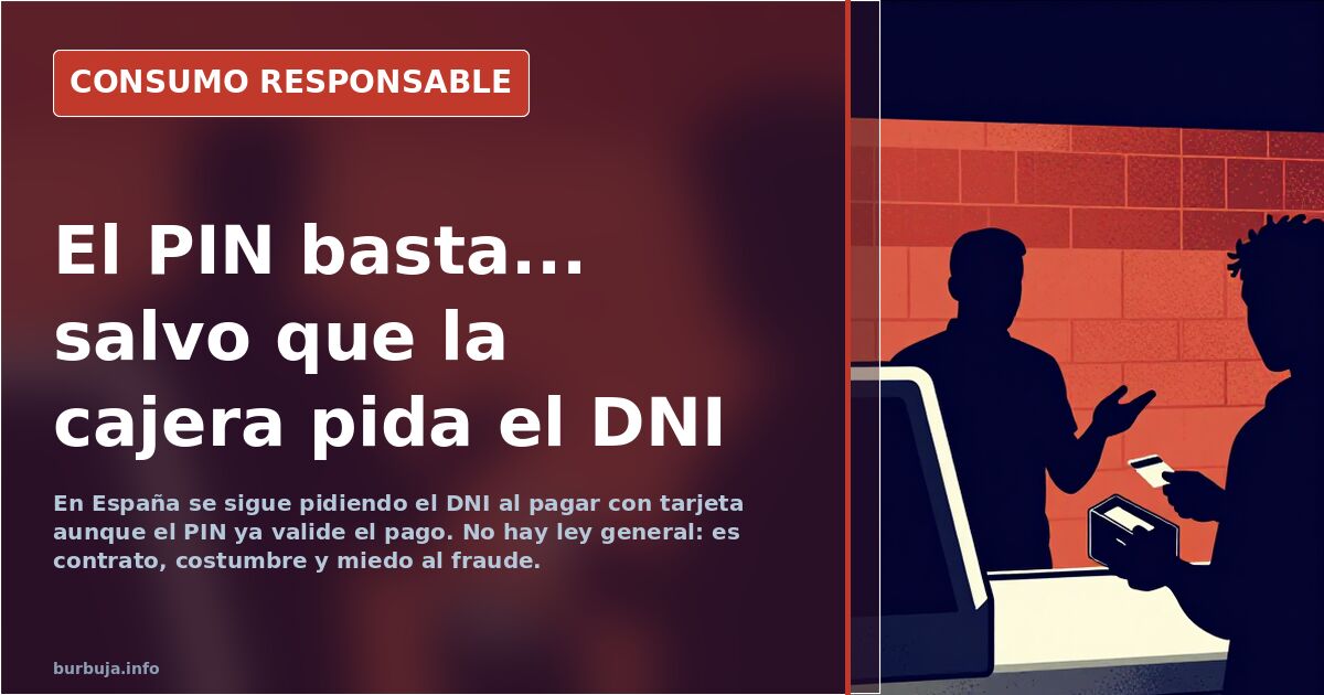 Por qué el súper pide el DNI al pagar con tarjeta y en UK no