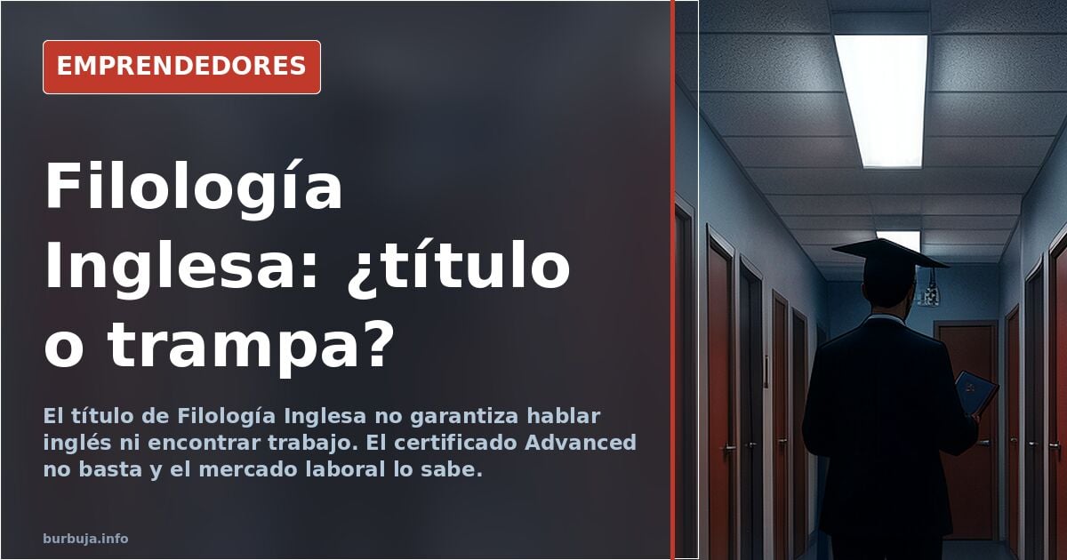 English Studies in Spain: a degree that guarantees neither fluency nor a job