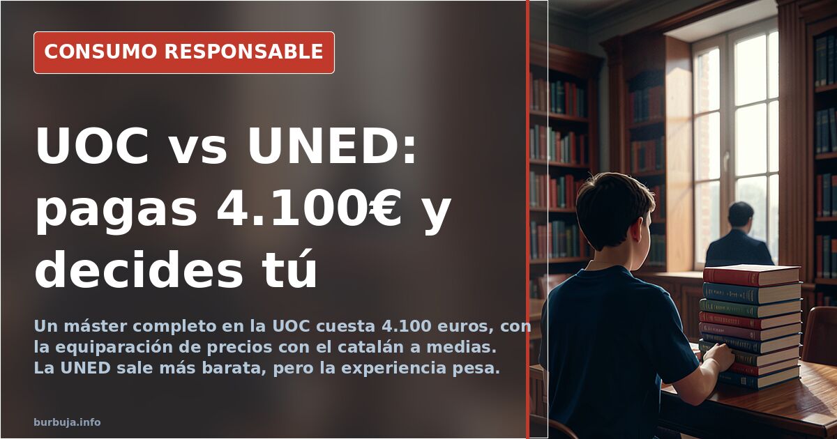 UOC or UNED: the €4,100 master's degree and the same old dilemma