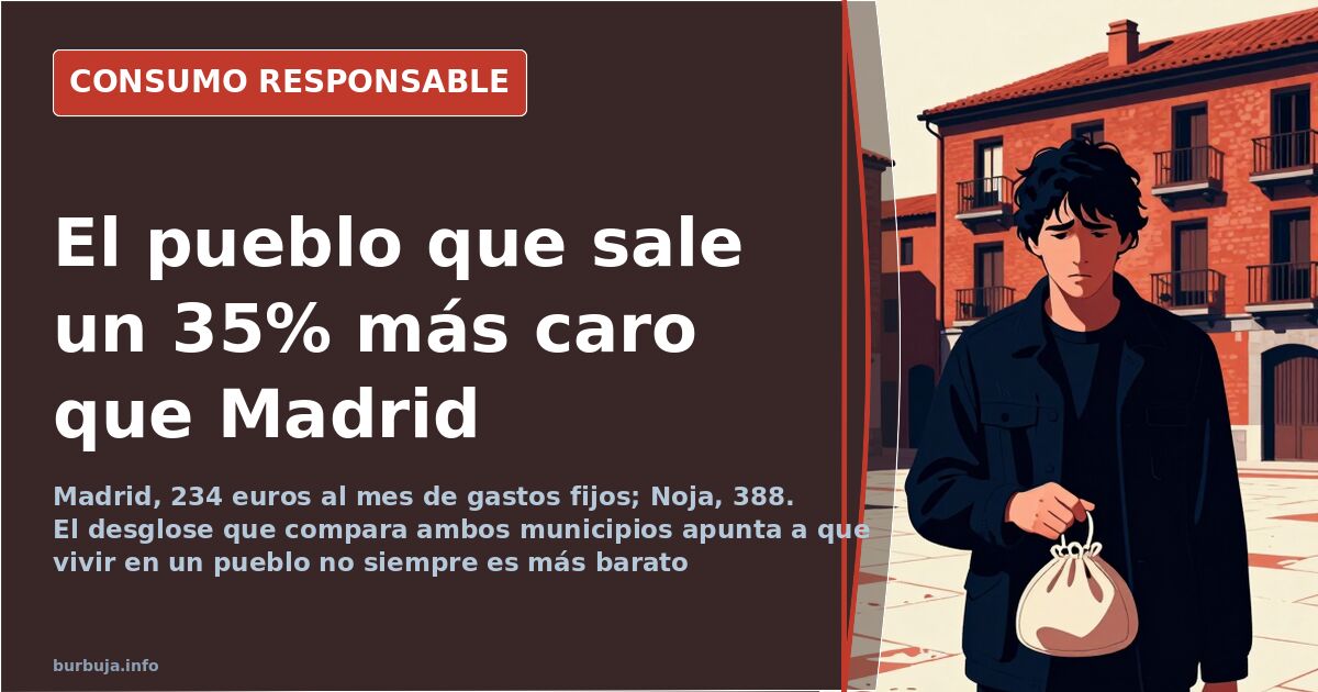 Vivir en Noja cuesta 388€ al mes; en Madrid, 234€