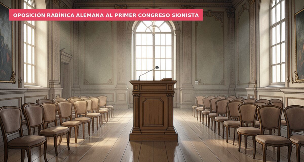 Oposición rabínica alemana al primer congreso sionista