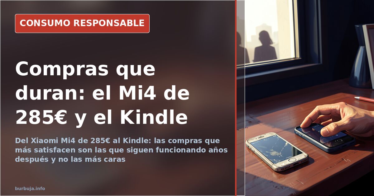 La compra que sobrevive al desgaste: del Kindle al Mi4
