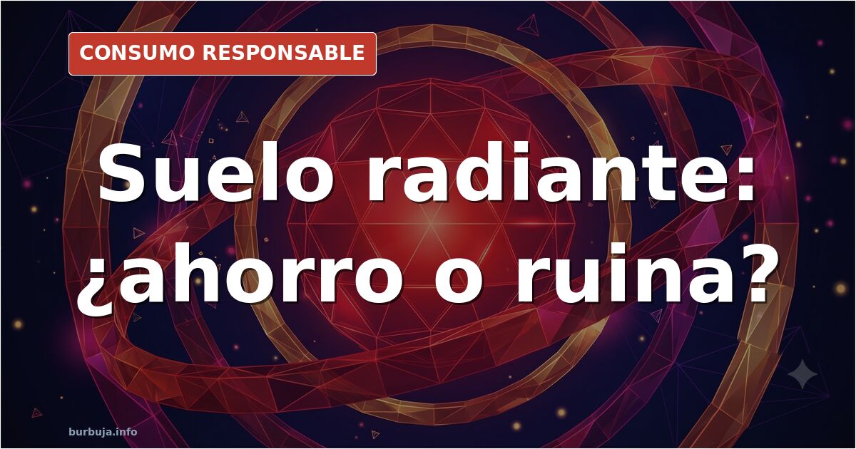 Instalación de suelo radiante con tubos naranjas sobre planchas aislantes antes del vertido de mortero