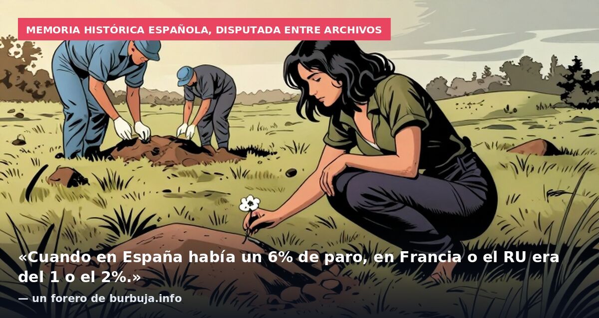 Memoria histórica española, disputada entre archivos: «Cuando en España había un 6% de paro, en Francia o el RU era del 1 o el 2%.» — un forero de burbuja.info