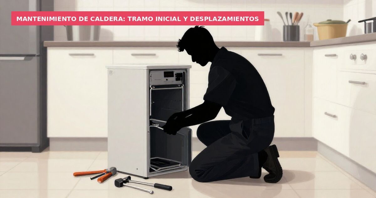 Mantenimiento de caldera: tramo inicial y desplazamientos