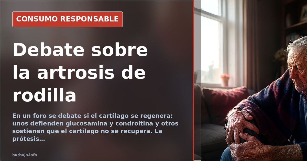 Artrosis de rodilla: qué se dice y qué no tiene respaldo