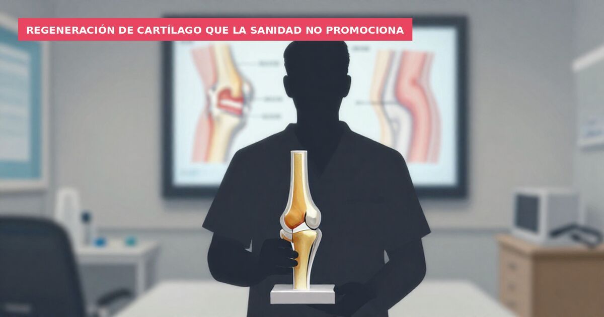 Regeneración de cartílago que la sanidad no promociona