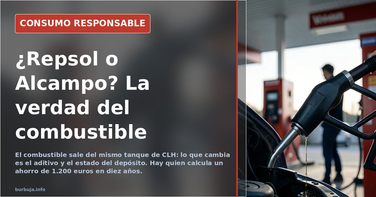 Surtidores de gasolinera low cost con coches repostando en una estación de servicio de supermercado