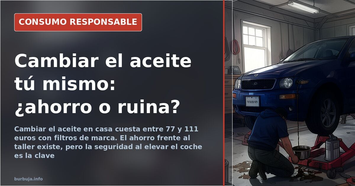 DIY oil change at home: real savings or needless risk
