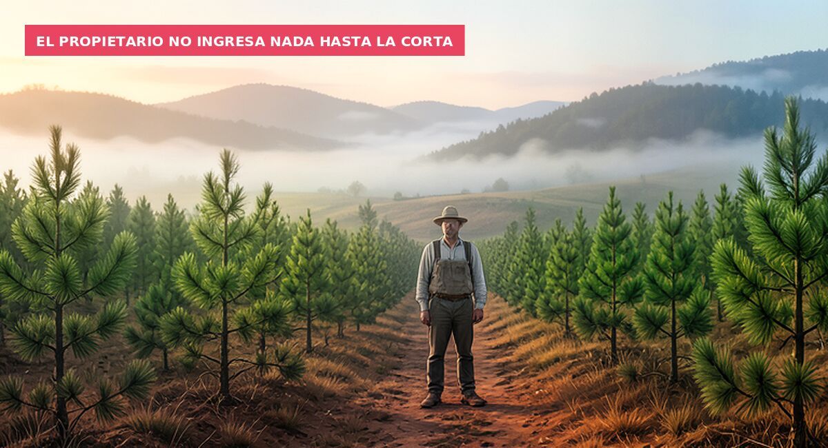 El propietario no ingresa nada hasta la corta