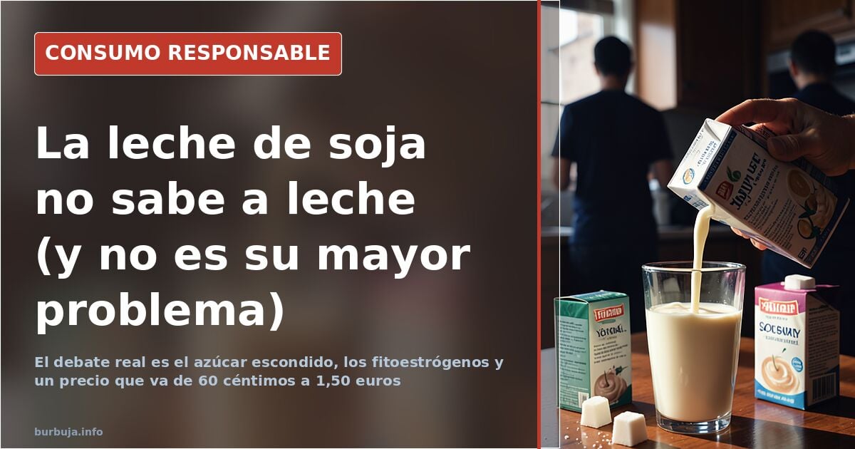 Leche de soja: sabe a horchata, pero el debate es otro