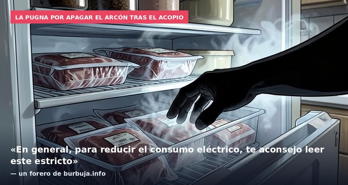 La pugna por apagar el arcón tras el acopio: «En general, para reducir el consumo eléctrico, te aconsejo leer este estricto» — un forero de burbuja.info