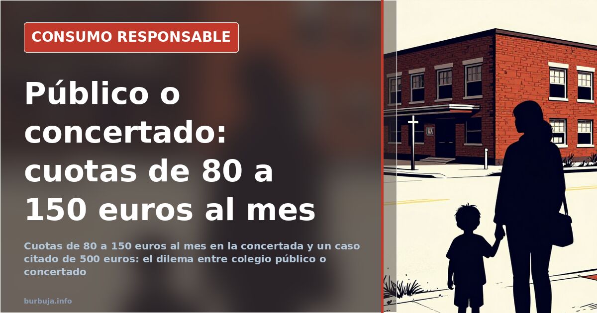 Público o concertado: qué cuesta de verdad elegir colegio