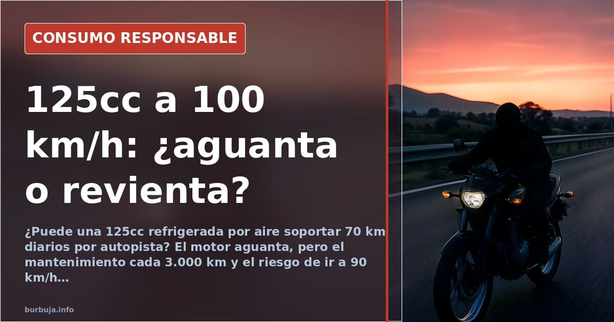 Una 125cc para 70 km diarios: ¿máquina o trampa?