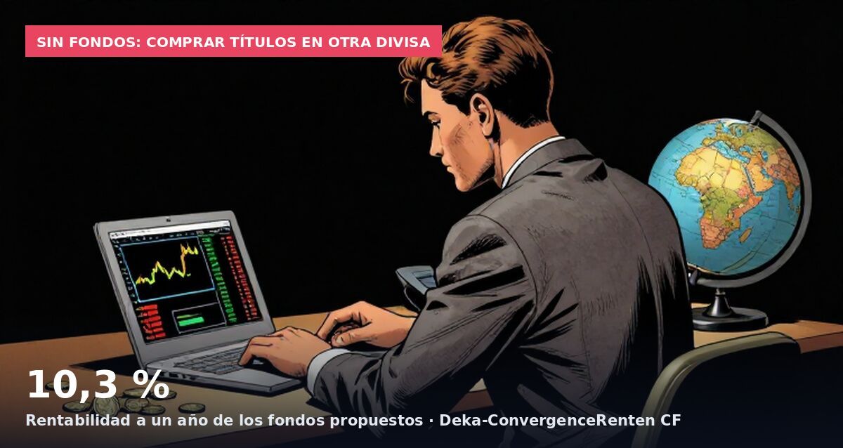 Sin fondos: comprar títulos en otra divisa: 10,3 % Rentabilidad a un año de los fondos propuestos · Deka-ConvergenceRenten CF