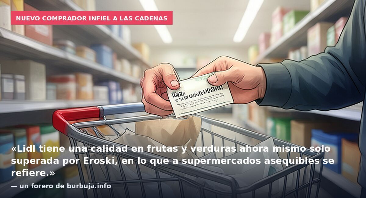 Nuevo comprador infiel a las cadenas: «Lidl tiene una calidad en frutas y verduras ahora mismo solo superada por Eroski, en lo que a supermercados asequibles se refiere.» — un forero de burbuja.info