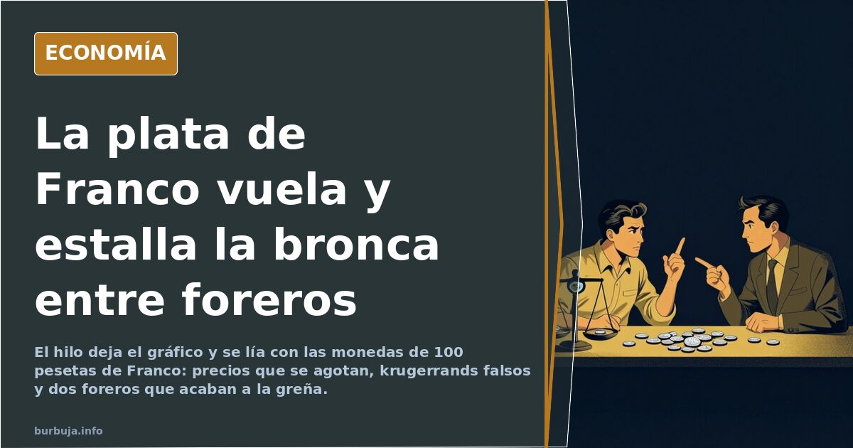 La plata de Franco vuela y estalla la bronca entre foreros