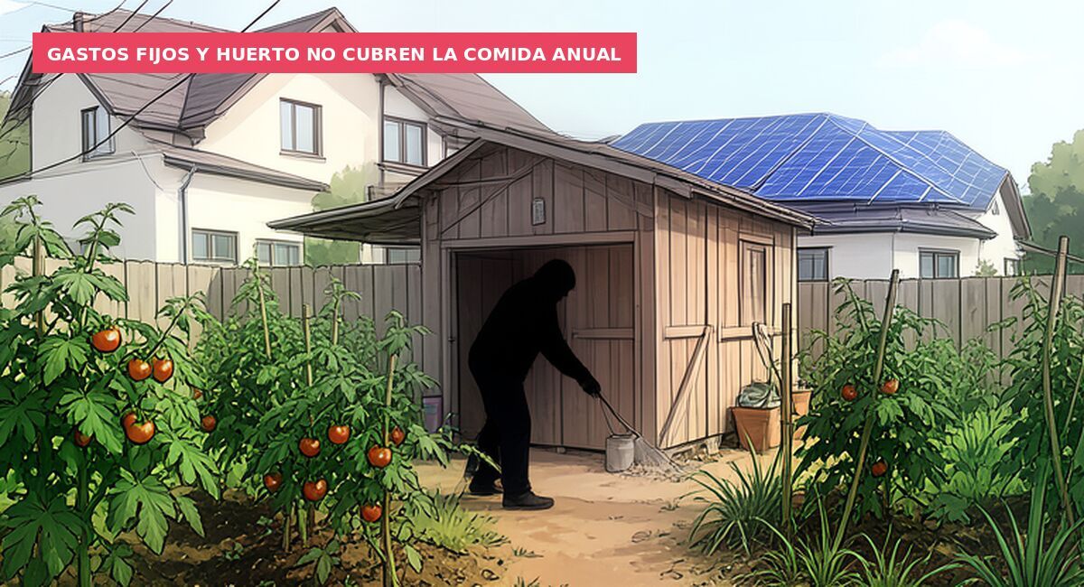 Gastos fijos y huerto no cubren la comida anual