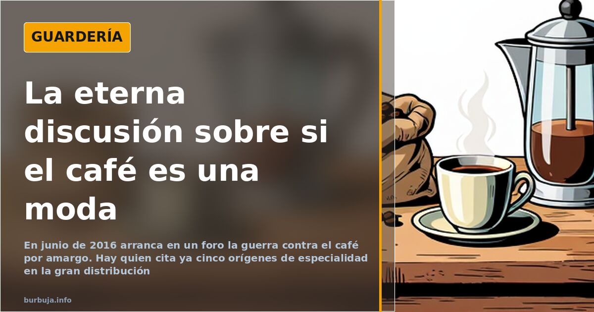 Taza de café junto a un molinillo de muelas de acero y granos de café sobre una mesa de cocina