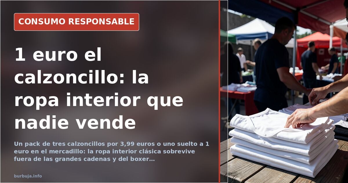 Classic briefs: from El Corte Inglés to the 1-euro market stall