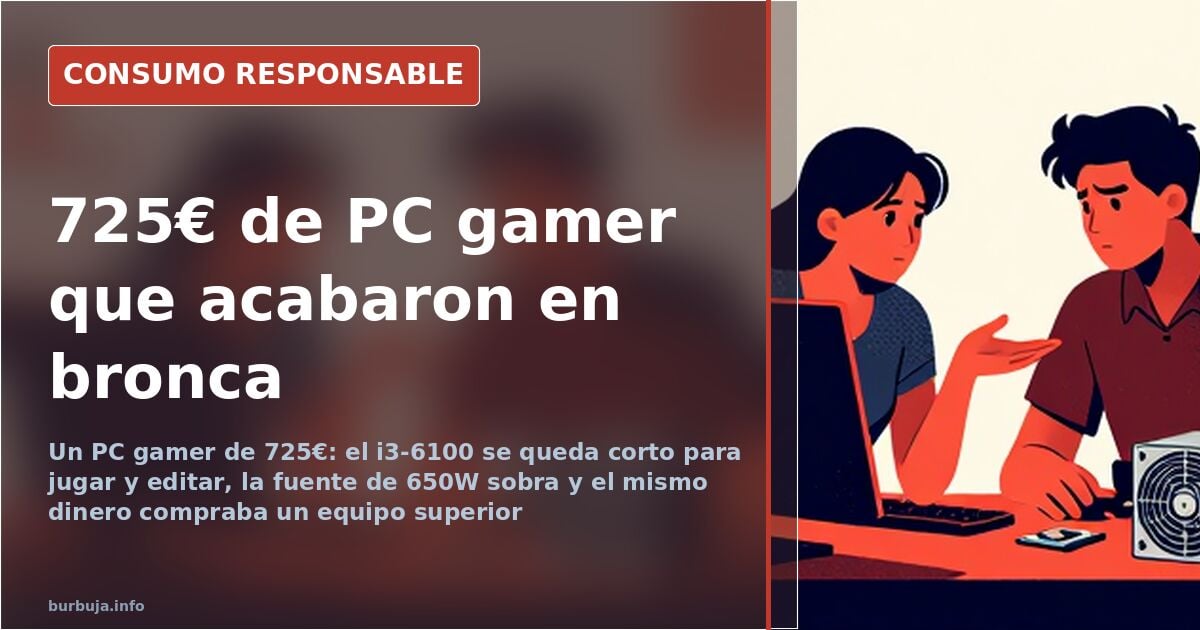 725€ Gaming PC: i3-6100 Falls Short, PSU Oversized