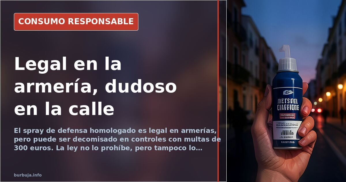 Pepper spray: legal to buy, risky to carry in Spain