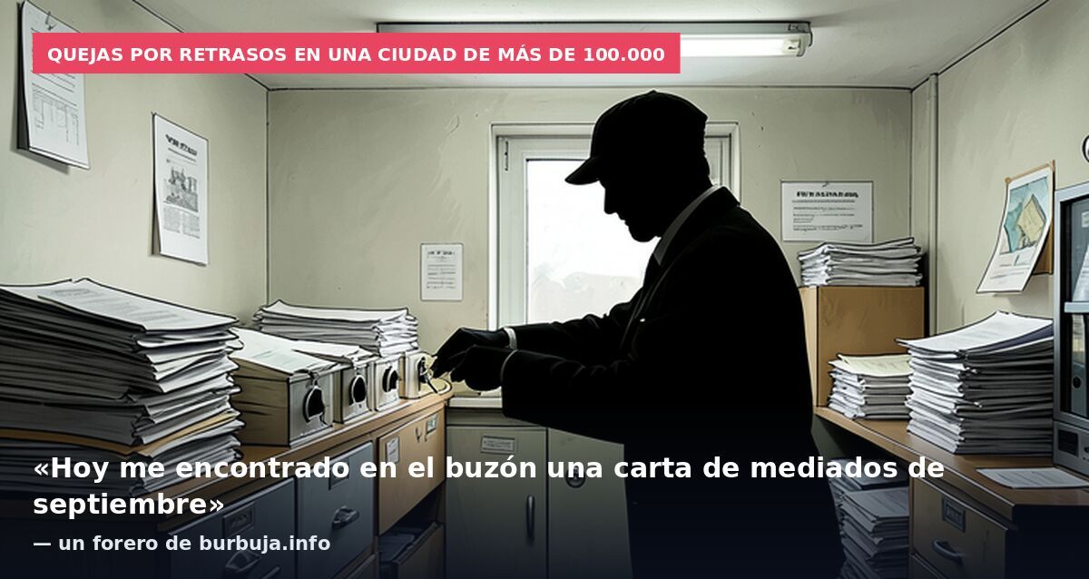 Quejas por retrasos en una ciudad de más de 100.000: «Hoy me encontrado en el buzón una carta de mediados de septiembre» — un forero de burbuja.info