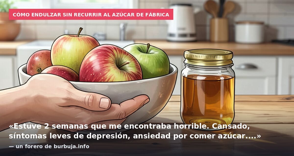 Cómo endulzar sin recurrir al azúcar de fábrica: «Estuve 2 semanas que me encontraba horrible. Cansado, síntomas leves de depresión, ansiedad por comer azúcar....» — un forero de burbuja.info