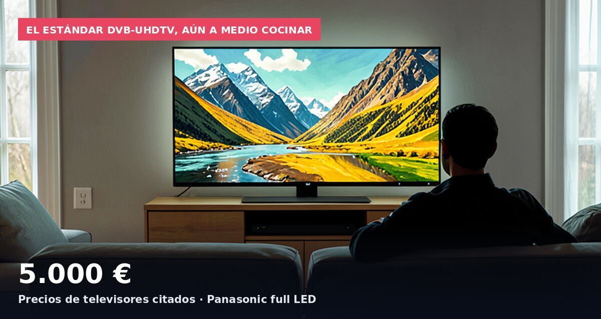 El estándar DVB-UHDTV, aún a medio cocinar: 5.000 € Precios de televisores citados · Panasonic full LED