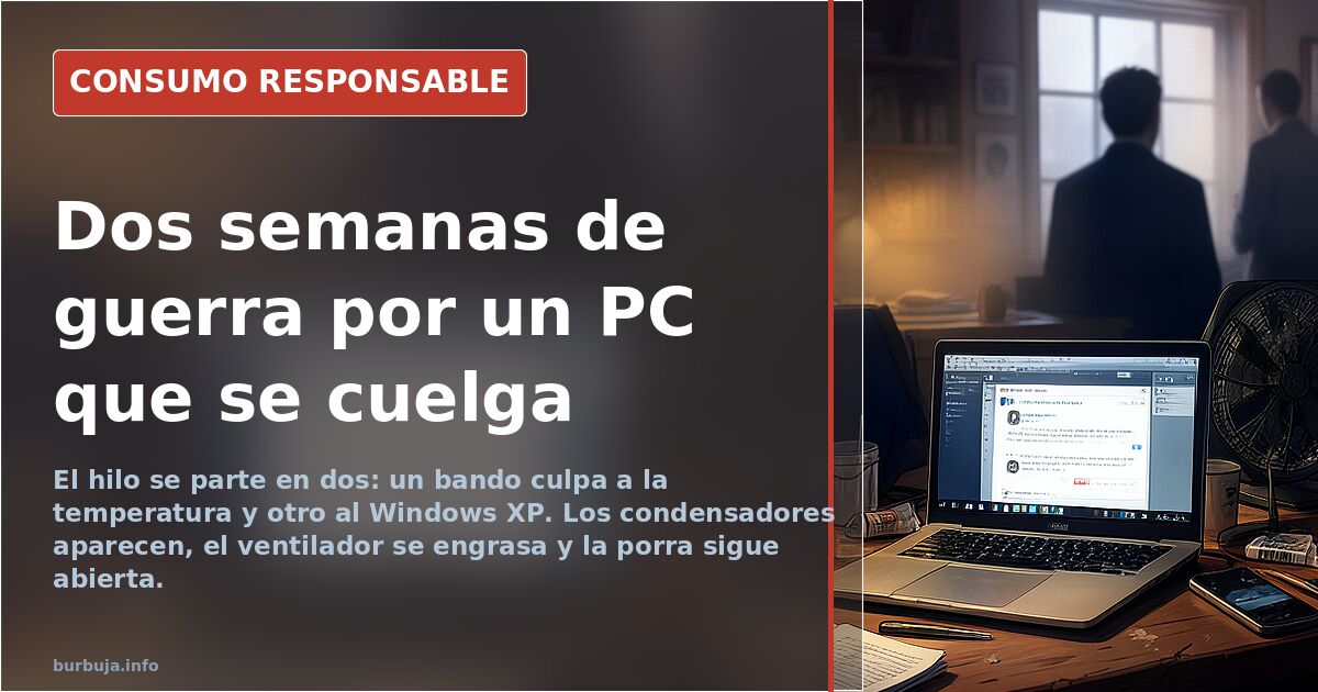 Dos semanas de guerra por un PC que se cuelga