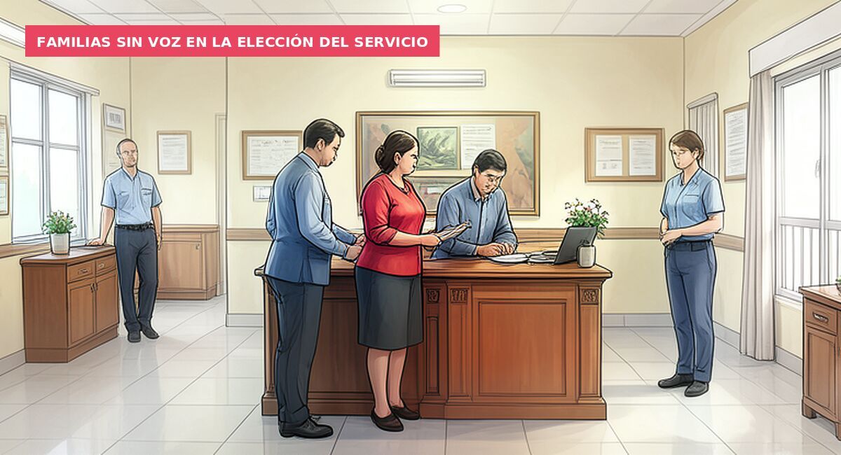 Familias sin voz en la elección del servicio