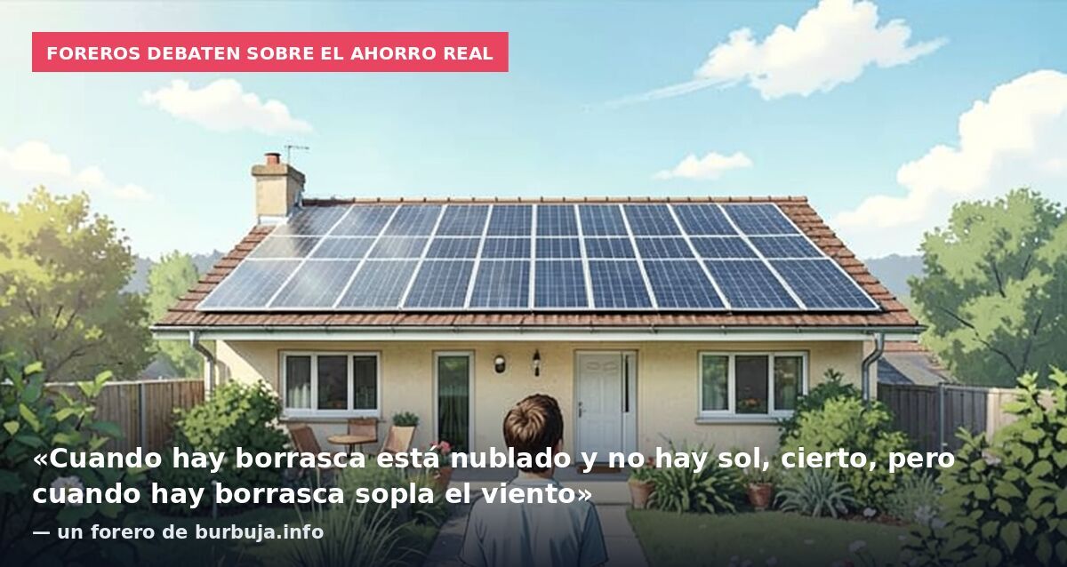 Foreros debaten sobre el ahorro real: «Cuando hay borrasca está nublado y no hay sol, cierto, pero cuando hay borrasca sopla el viento» — un forero de burbuja.info