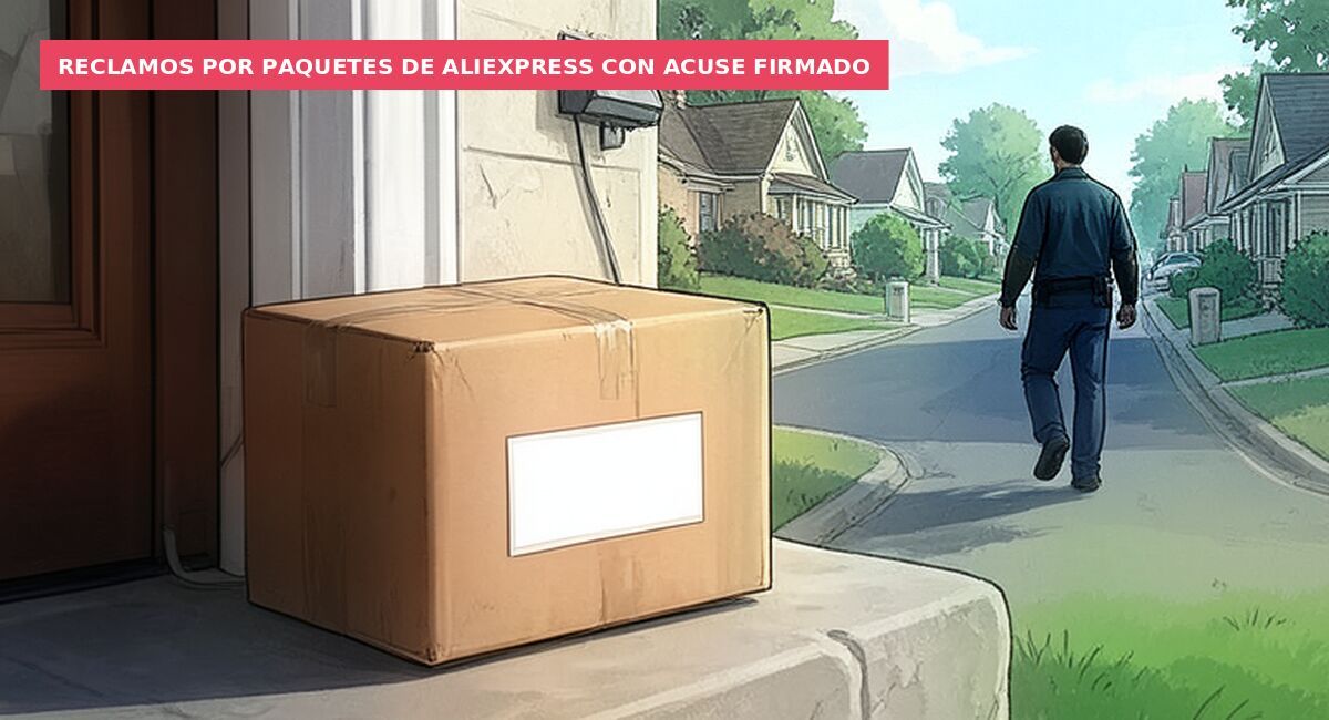 Reclamos por paquetes de Aliexpress con acuse firmado