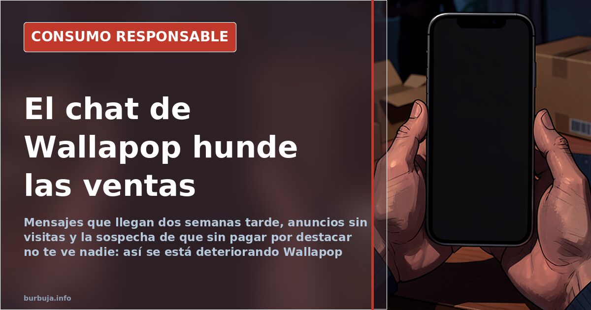 Wallapop: el chat que llega dos semanas tarde y ahoga las ventas