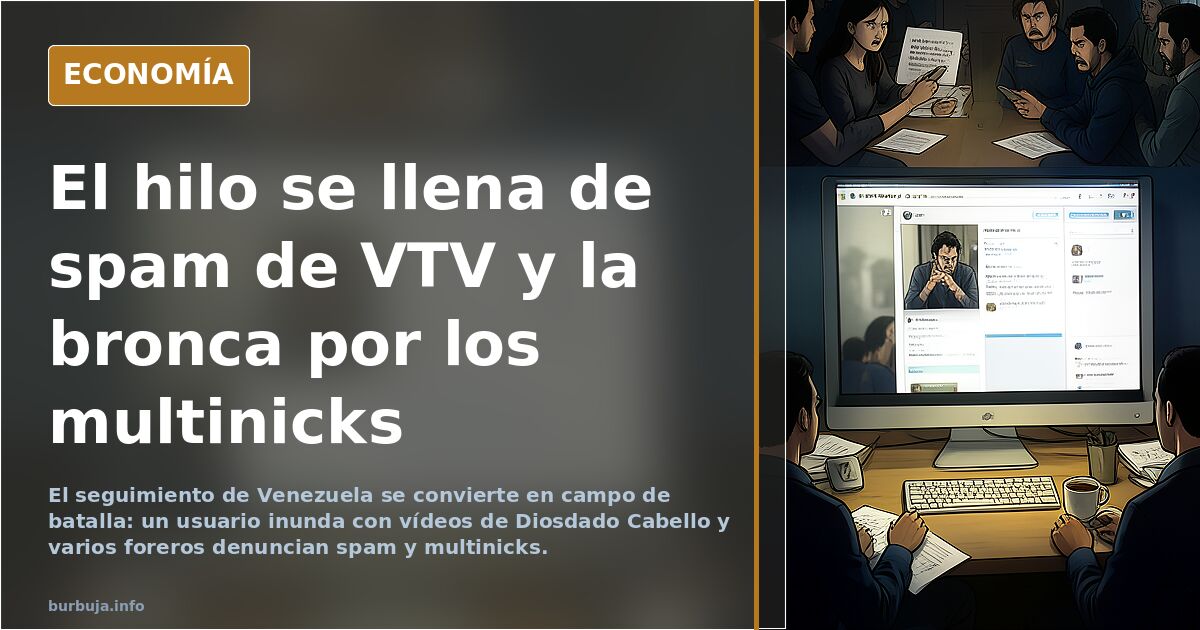 El hilo se llena de spam de VTV y la bronca por los multinicks
